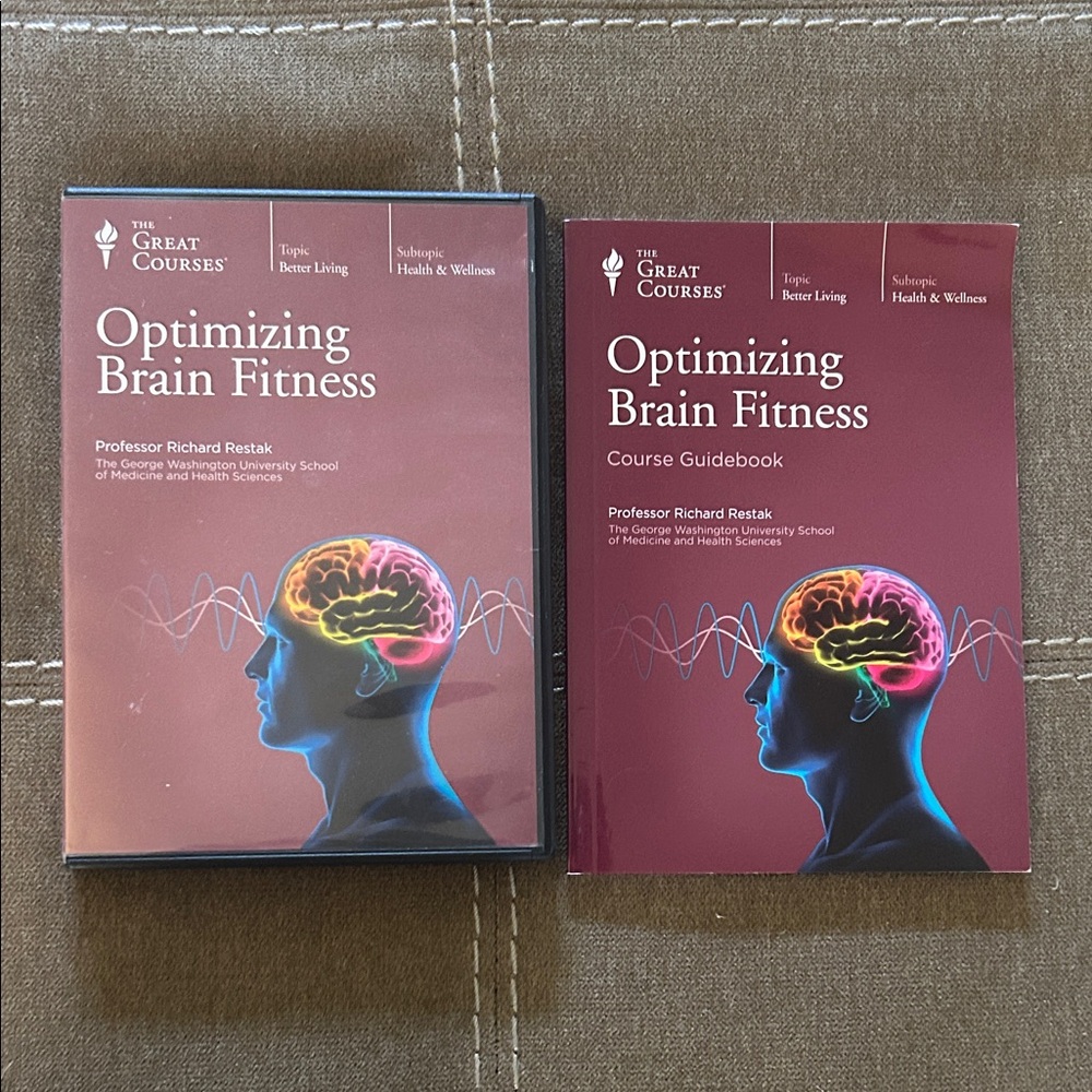 The Great Courses Optimizing Brain Fitness DVD and Guidebook Set